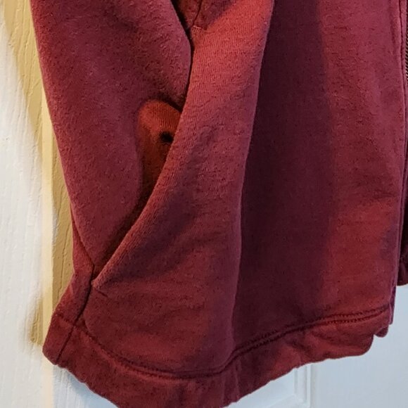 Lands'End Small Maroon Women's Full Zip Up Sweatshirt with Pockets - Picture 7 of 12